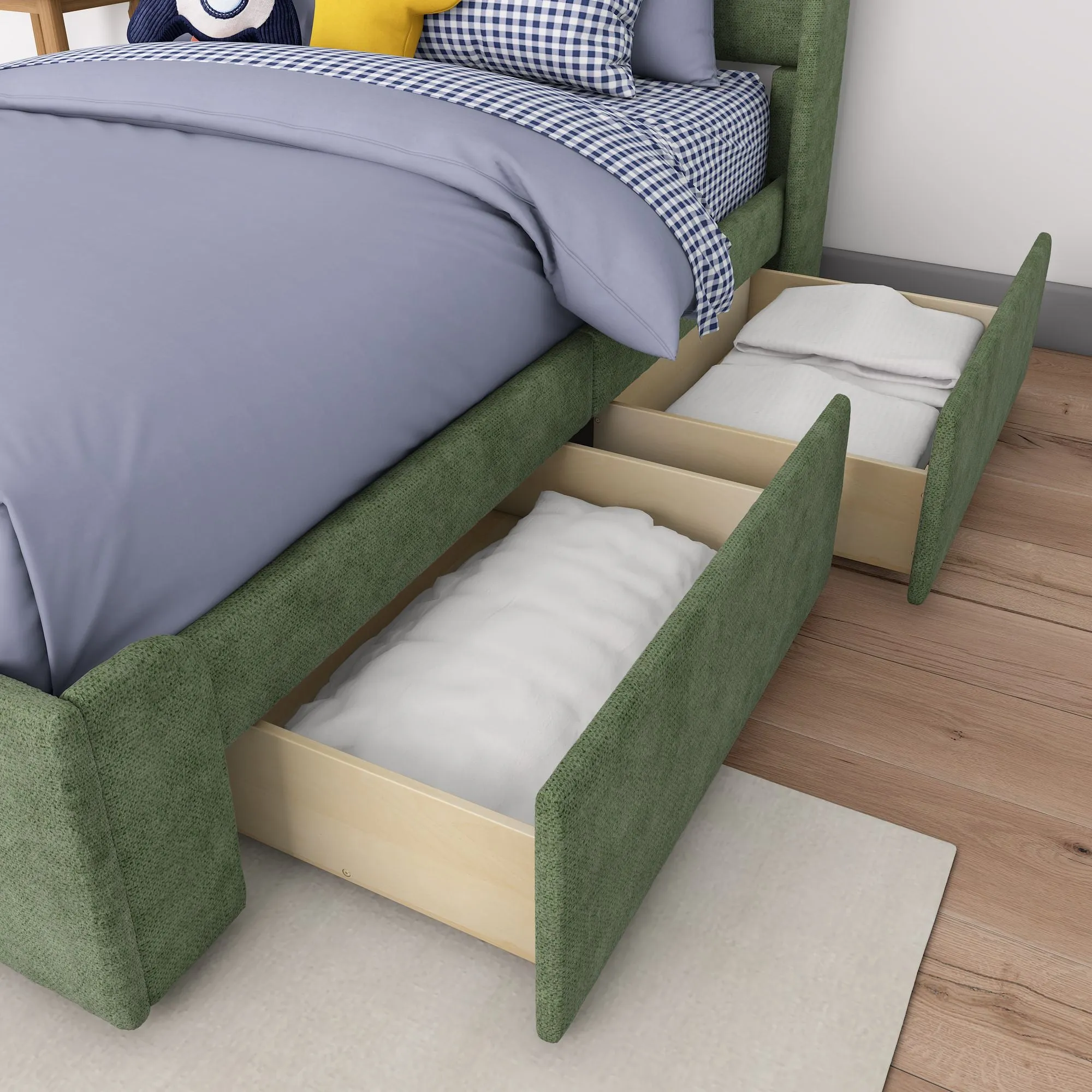 Nicholas Upholstered Full Bed With Storage