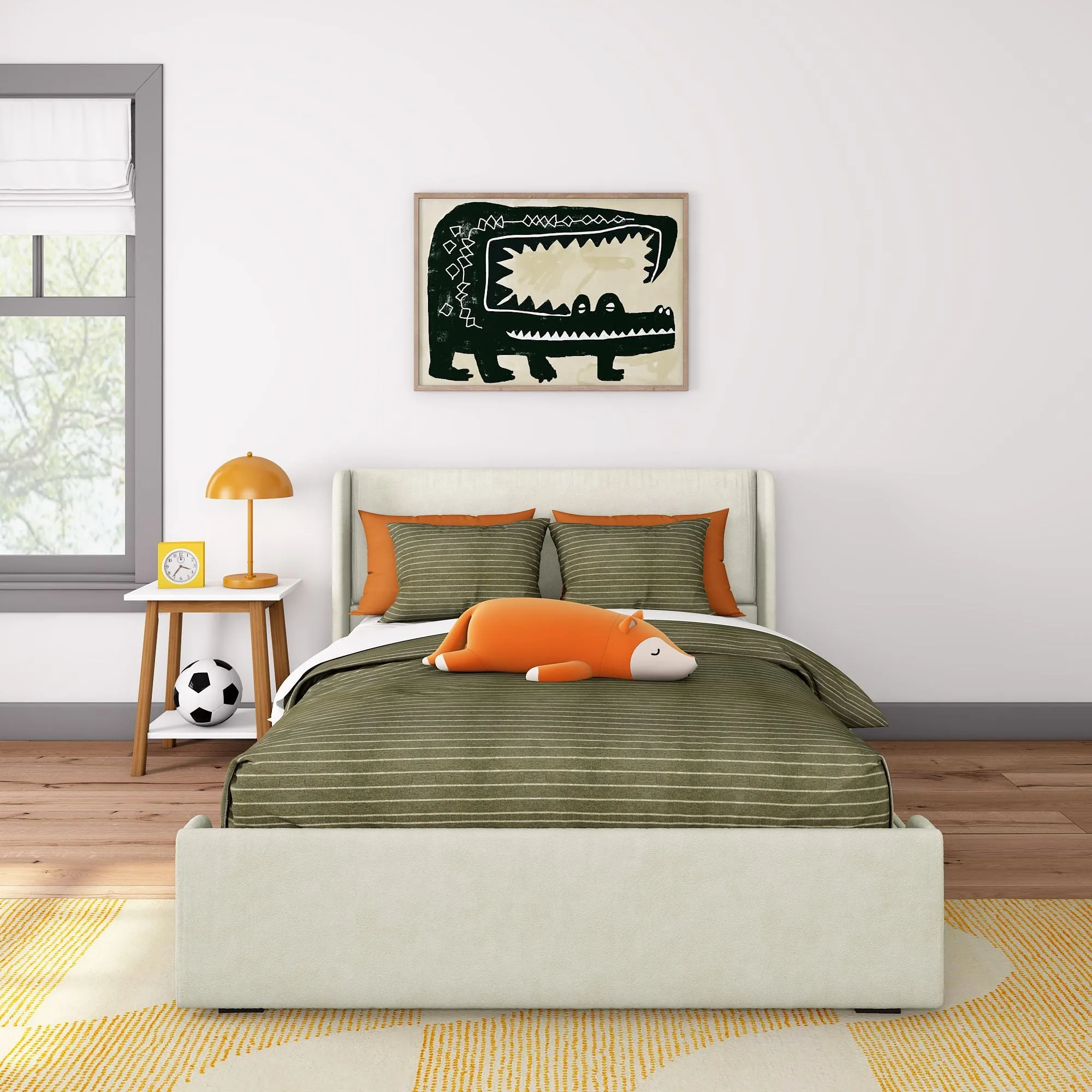 Nicholas Upholstered Full Bed With Storage