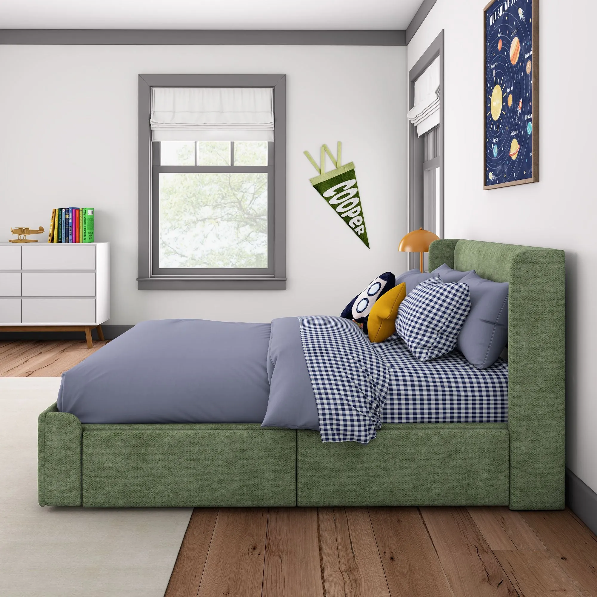 Nicholas Upholstered Full Bed With Storage