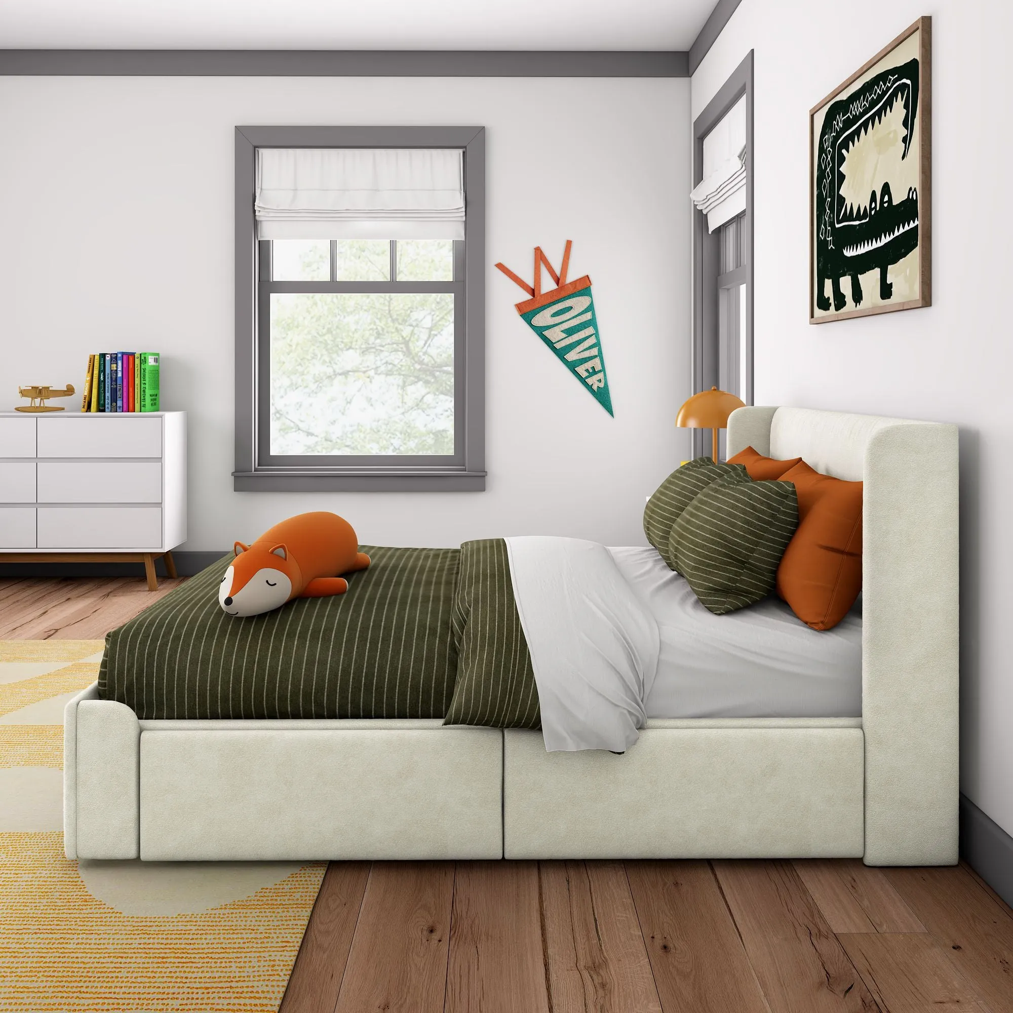 Nicholas Upholstered Full Bed With Storage