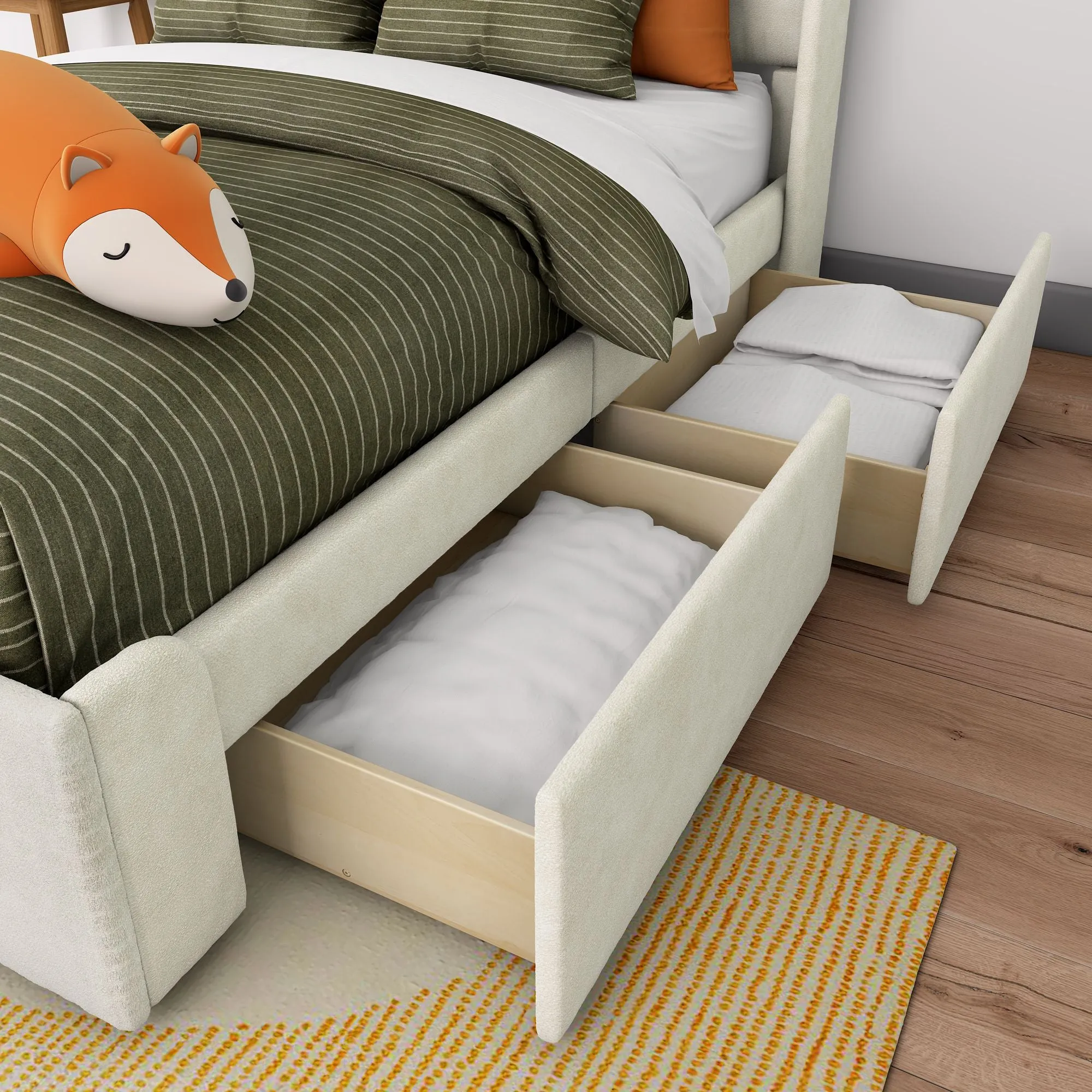 Nicholas Upholstered Full Bed With Storage
