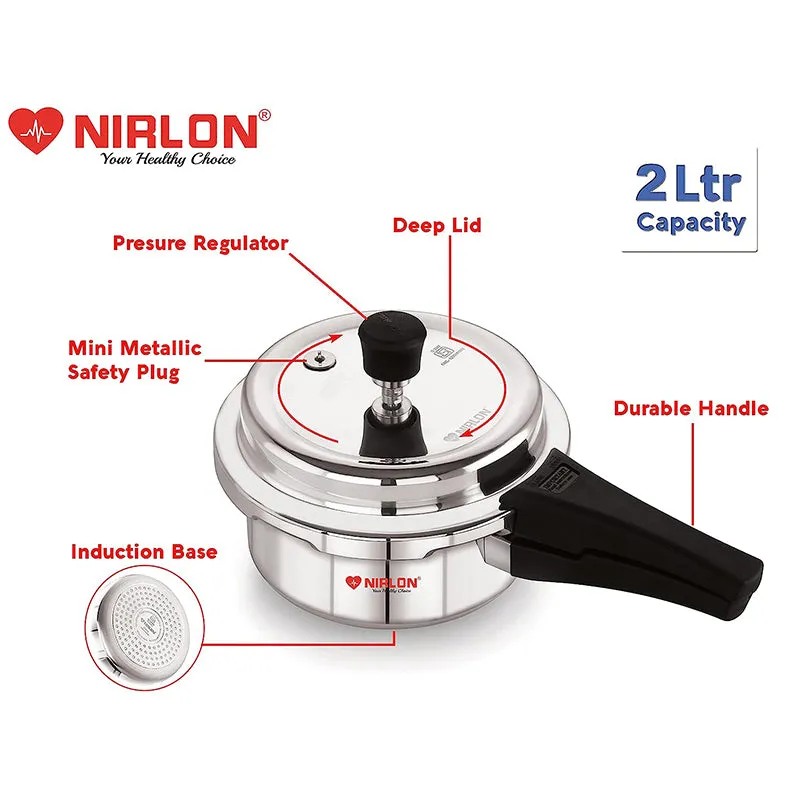 Nirlon Pressure Cooker - 2000 ML/ 8 Inches