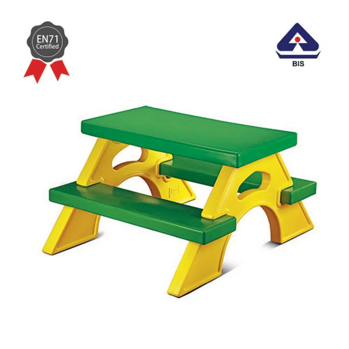 Ok Play Joy Station, Comfort And Safety For Four Kids, Perfect For Home And School, Green & Yellow, 2 to 4 Years