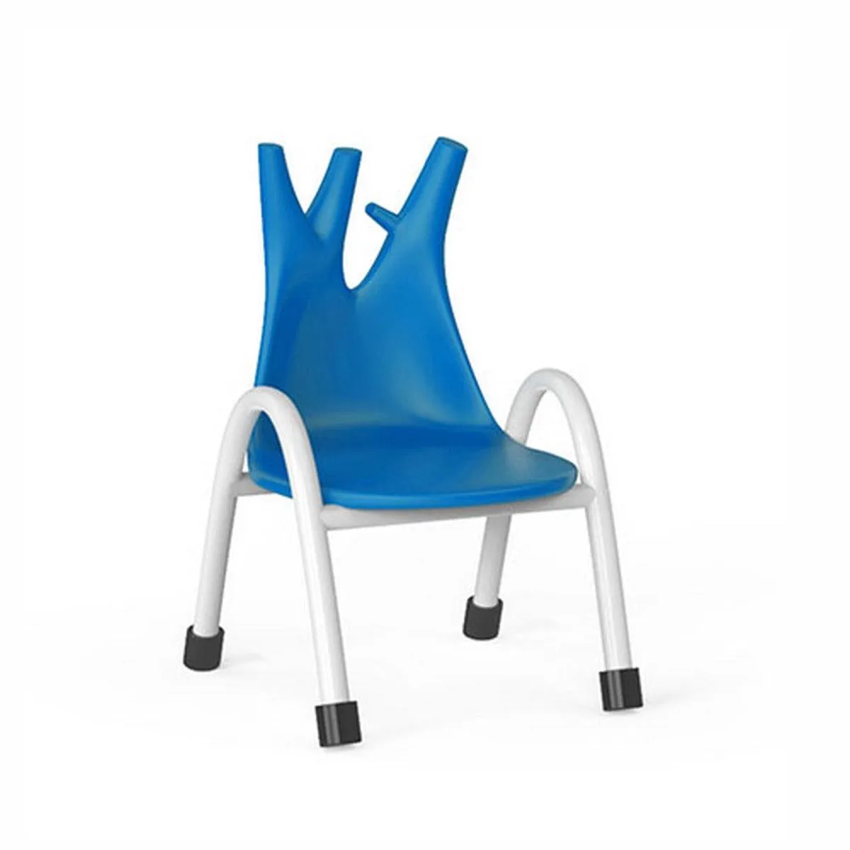 Ok Play Trunk Chair, Study Chair, Sturdy And Durable Chair, Plastic Chair, Perfect For Home, Creches And School, Blue, 5 to 10 Years, Height 10 Inches