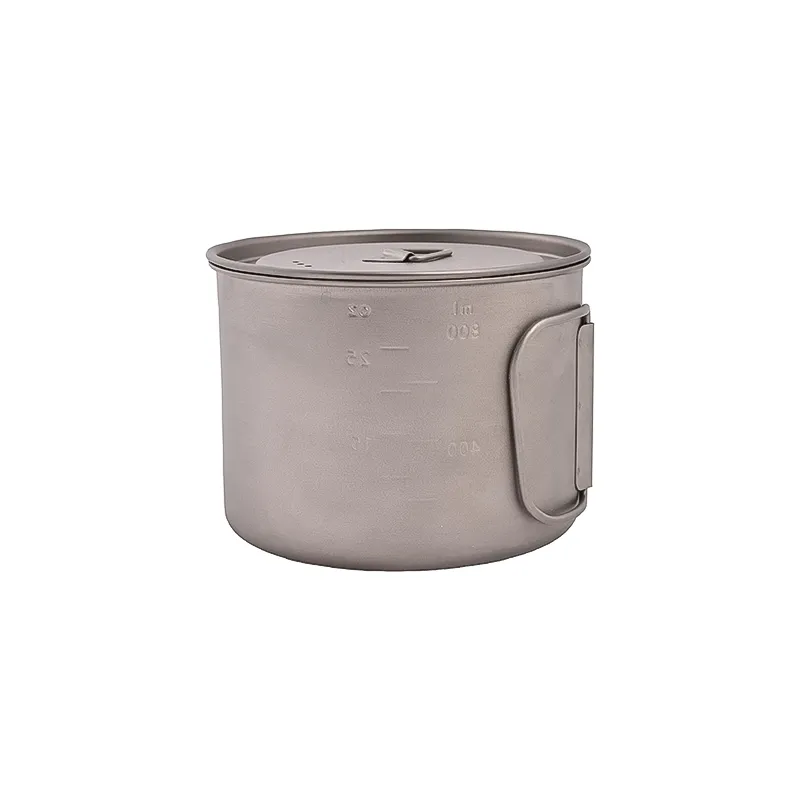 Olicamp Space Saver Pot with Lid (Titanium)