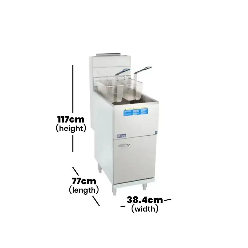 Pitco 35C S Gas Range Fryer With Undercabinet 16.5 x 14.6 x 33.6 cm