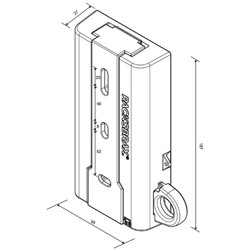 RacksBrax Quick Release XD Hitch 180 / 270 Awning Mounts (Triple) - RacksBrax - 9001