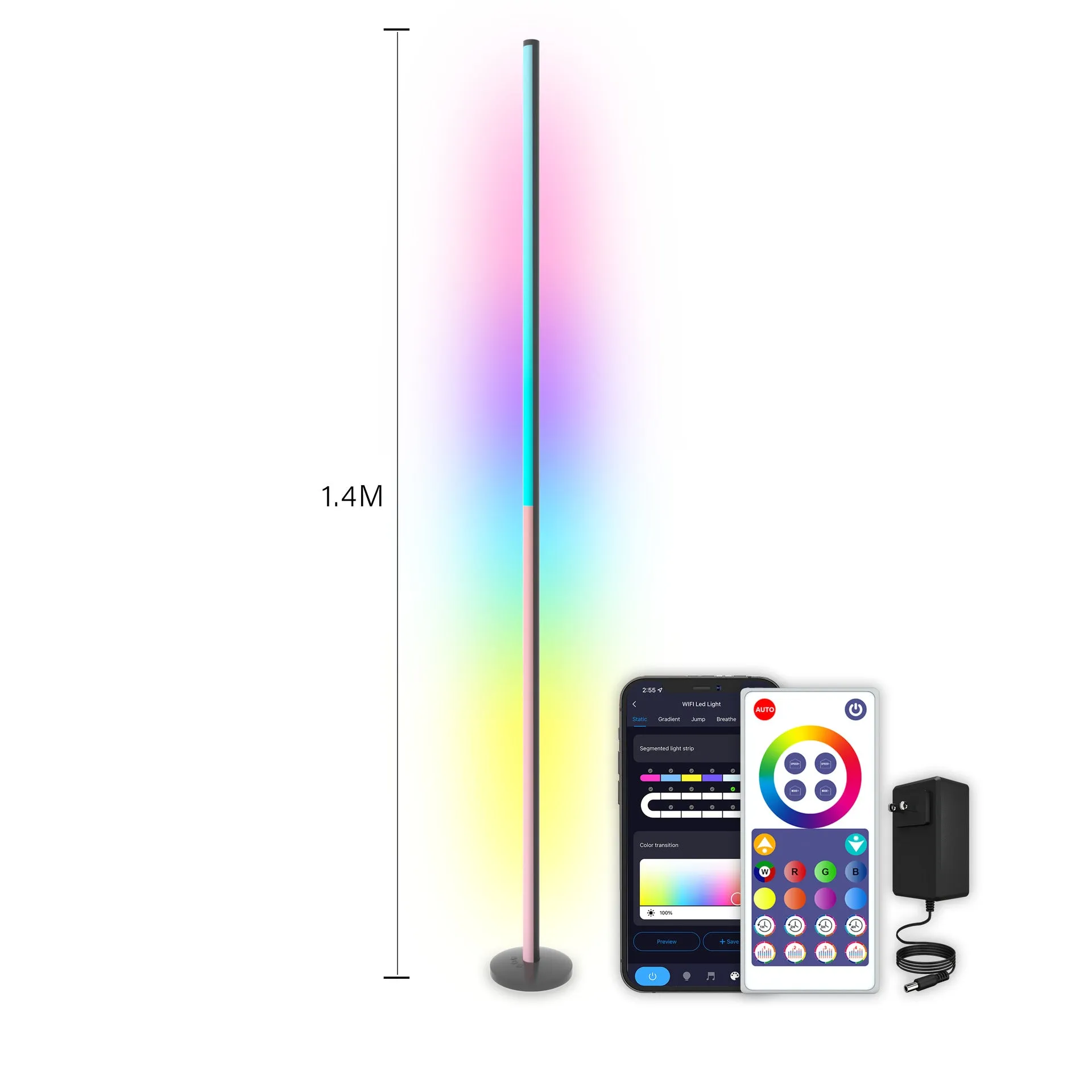 RGBIC Corner Floor Lamp