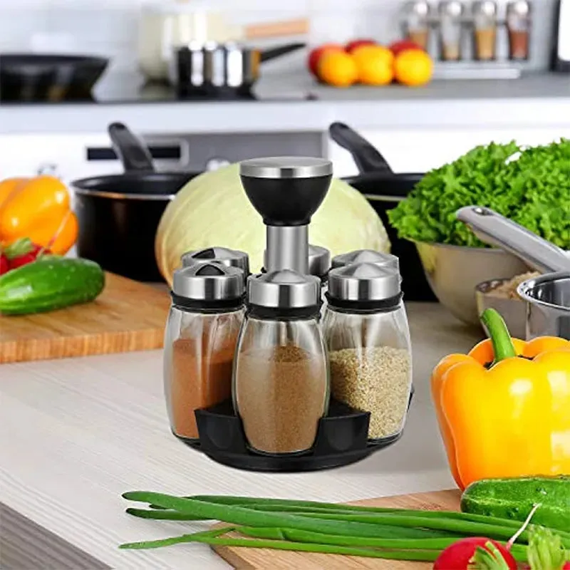 ROTATING SPICES JAR SET