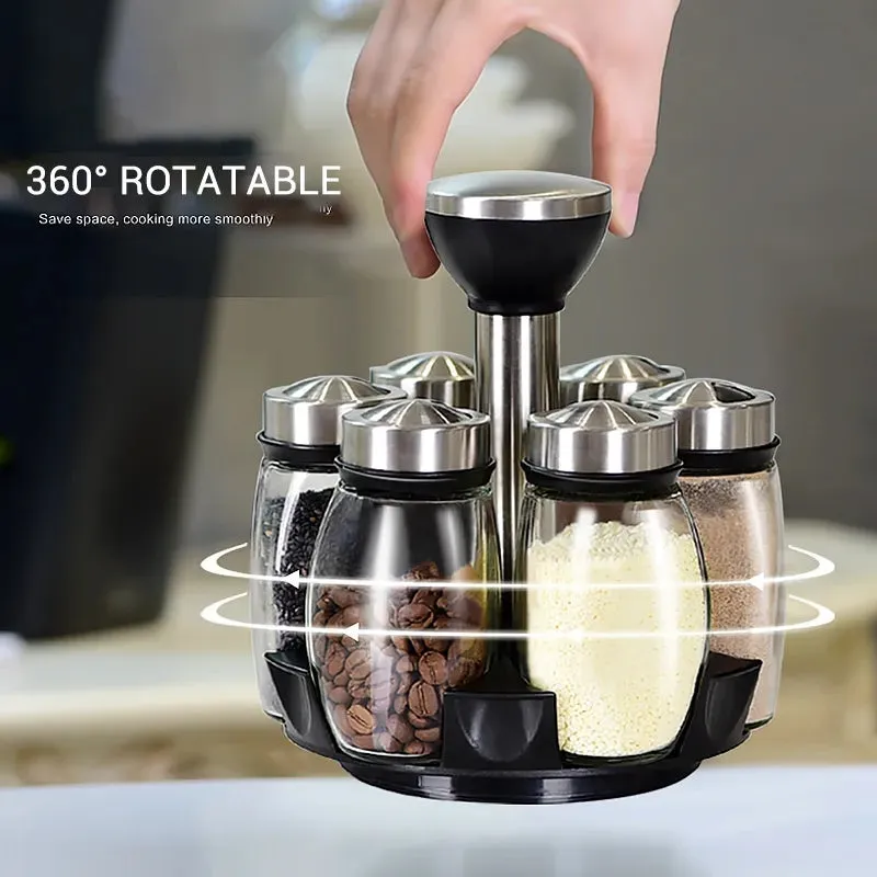 ROTATING SPICES JAR SET