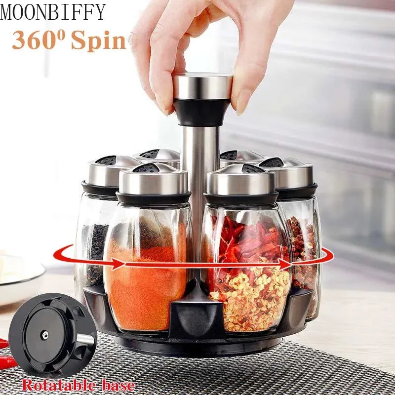 ROTATING SPICES JAR SET