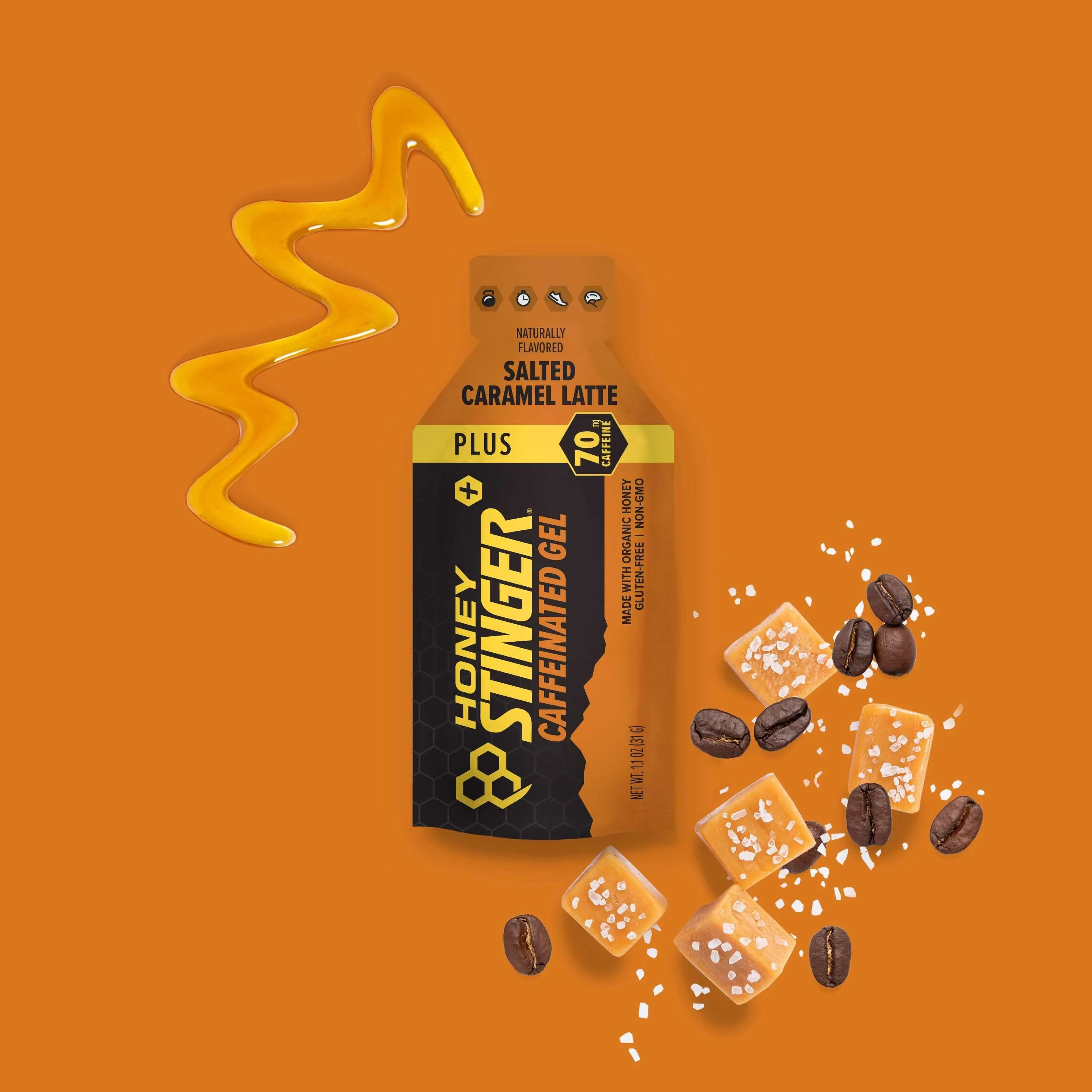 Salted Caramel Latte Caffeinated Energy Gel