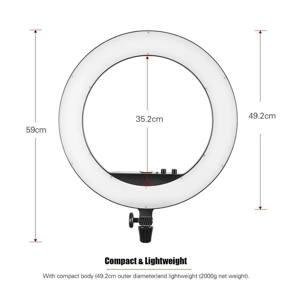 Selfie Light with 36 LED Bulbs Flash Lamp Clip Ring Lights Fill-In Lighting Portable for Phone Tablet iPad Laptop Camera