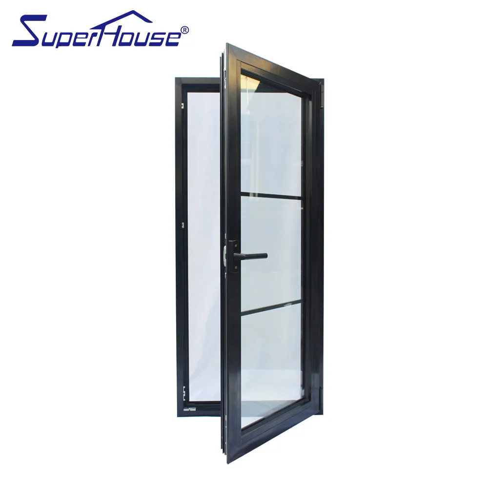 Superwu Australia standard thermal break safe warm heating sound proof aluminum tilt and turn window with decorate grill
