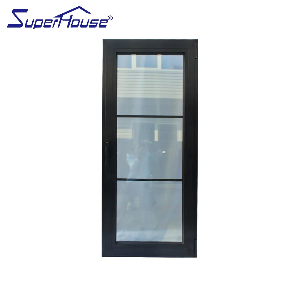 Superwu Australia standard thermal break safe warm heating sound proof aluminum tilt and turn window with decorate grill