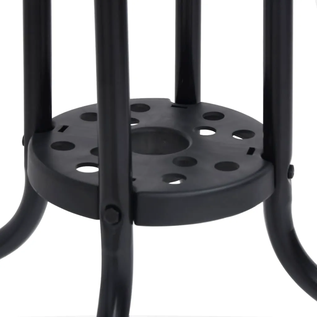 vidaXL 3 Piece Patio Dining Set Black - Sturdy and Durable