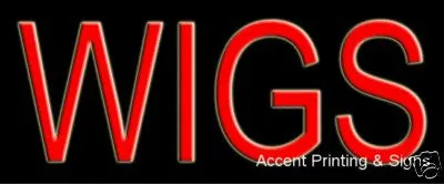 Wigs Handcrafted High Impact Energy Efficient Real GlassTube Neon Sign