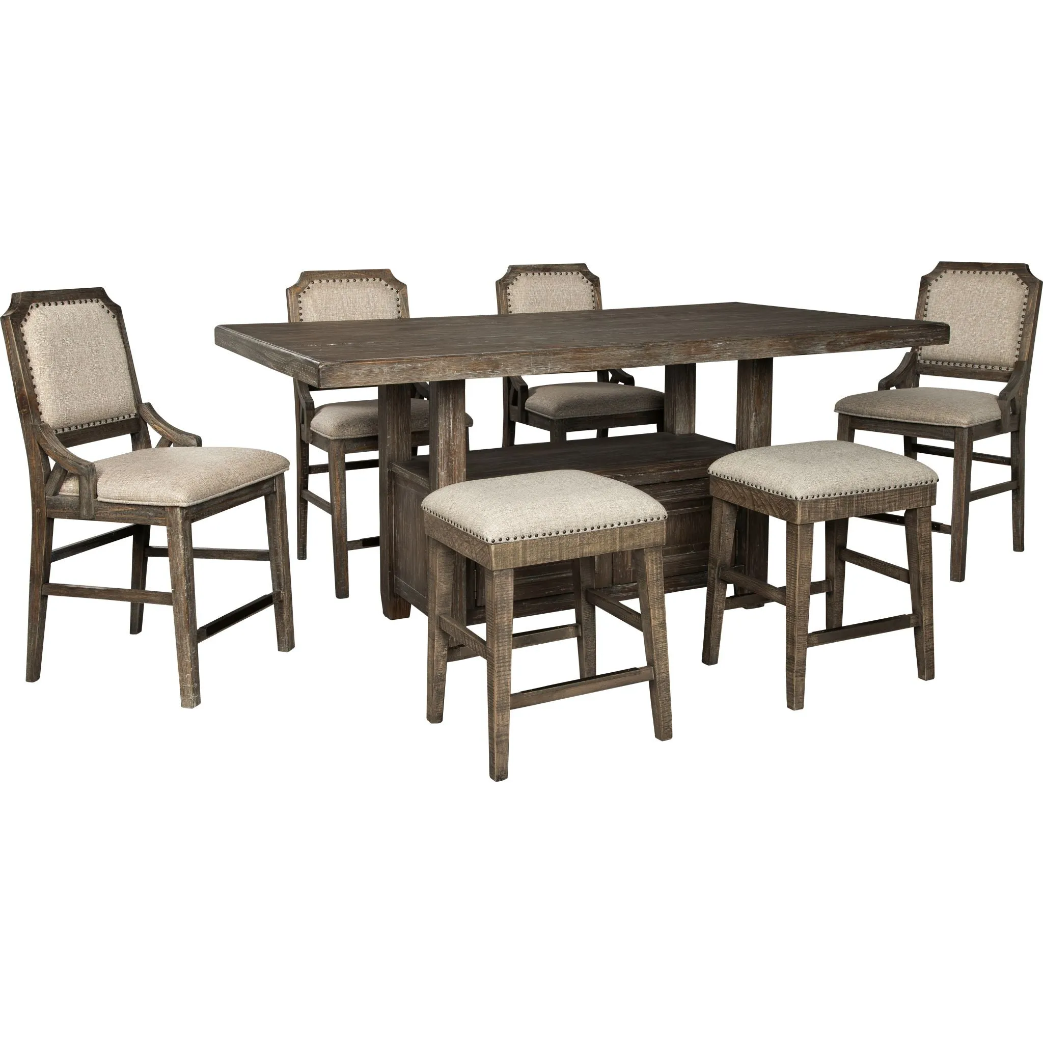 Wyndahl Counter Table - Rustic Brown - (D813-32)