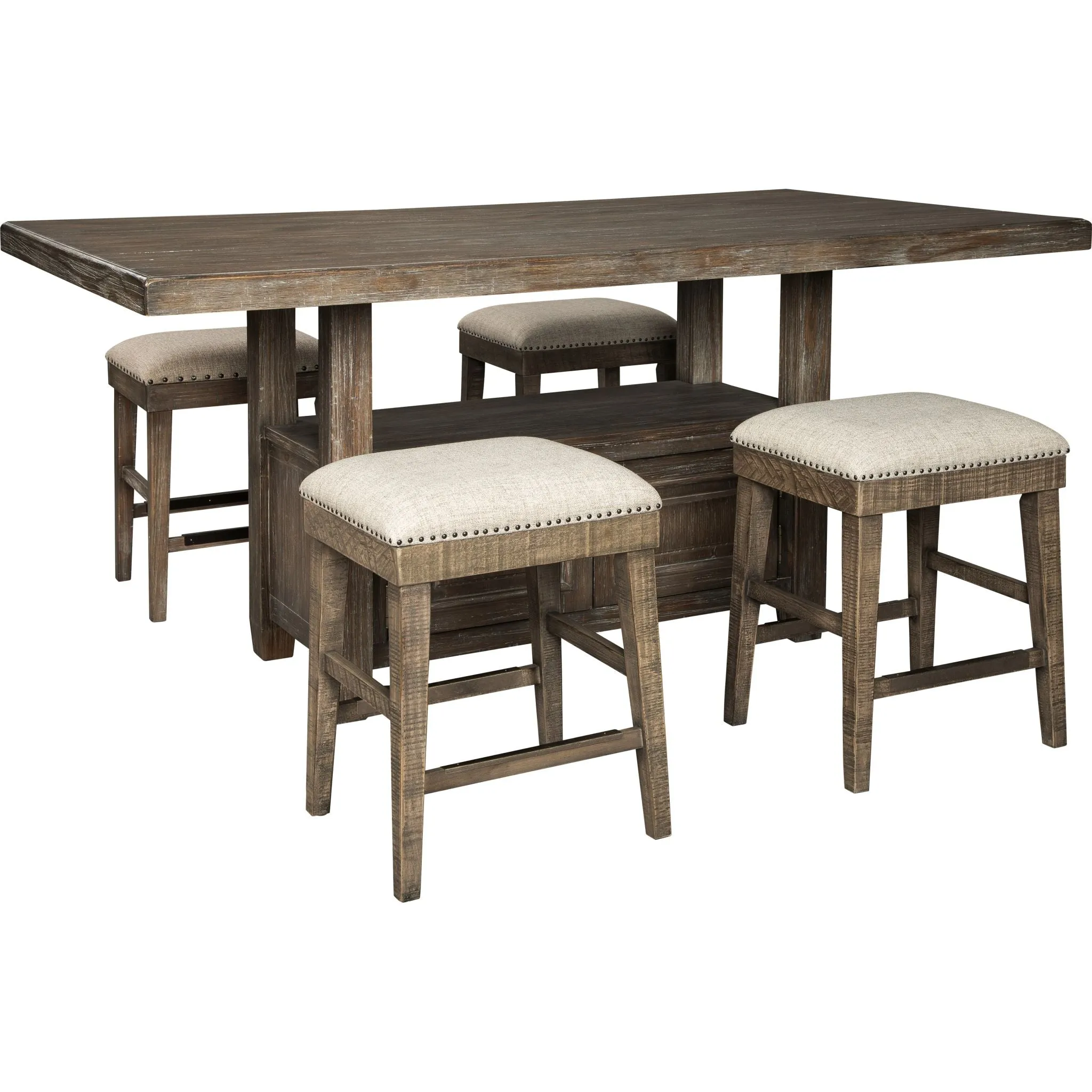 Wyndahl Counter Table - Rustic Brown - (D813-32)