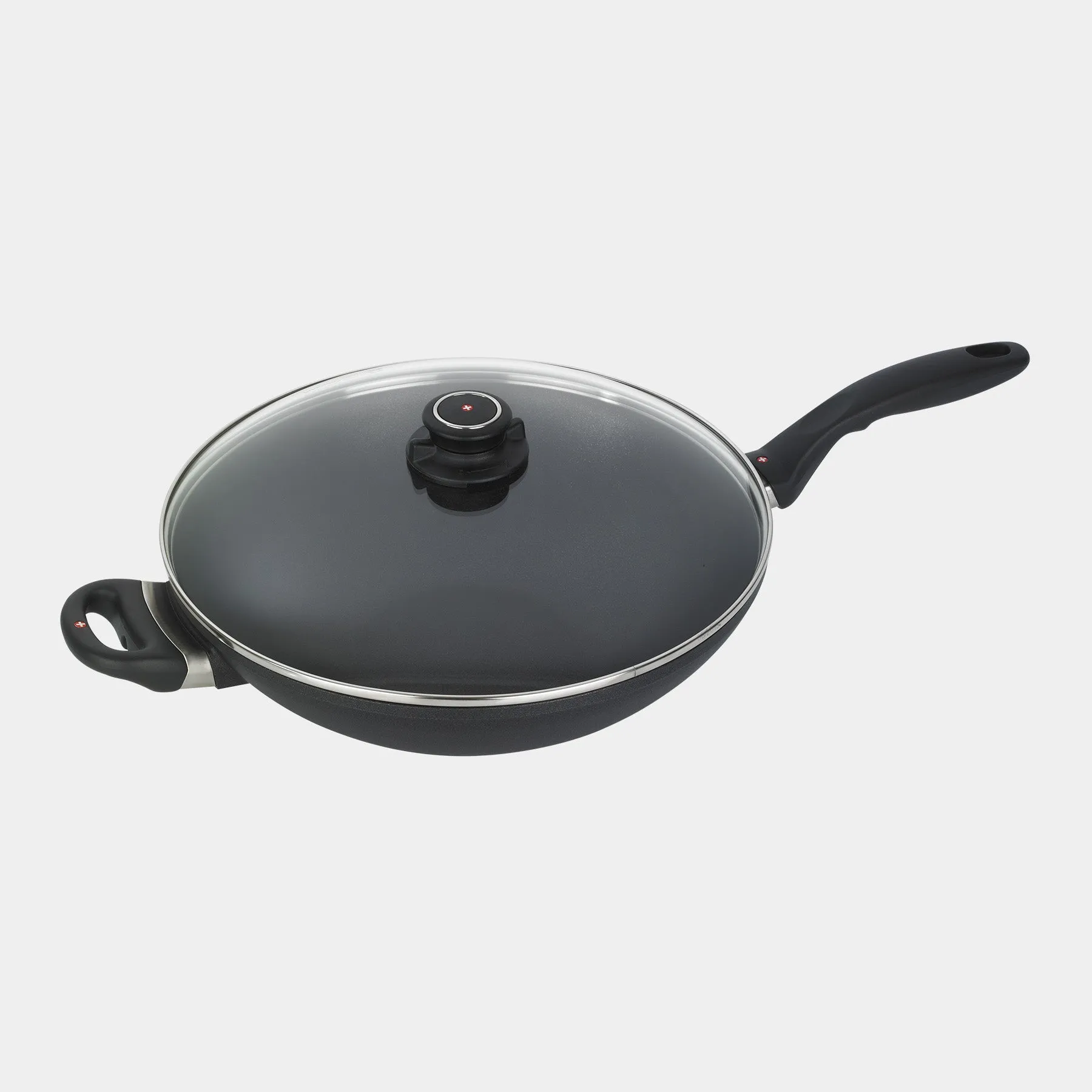 XD Nonstick Wok with Glass Lid - Induction
