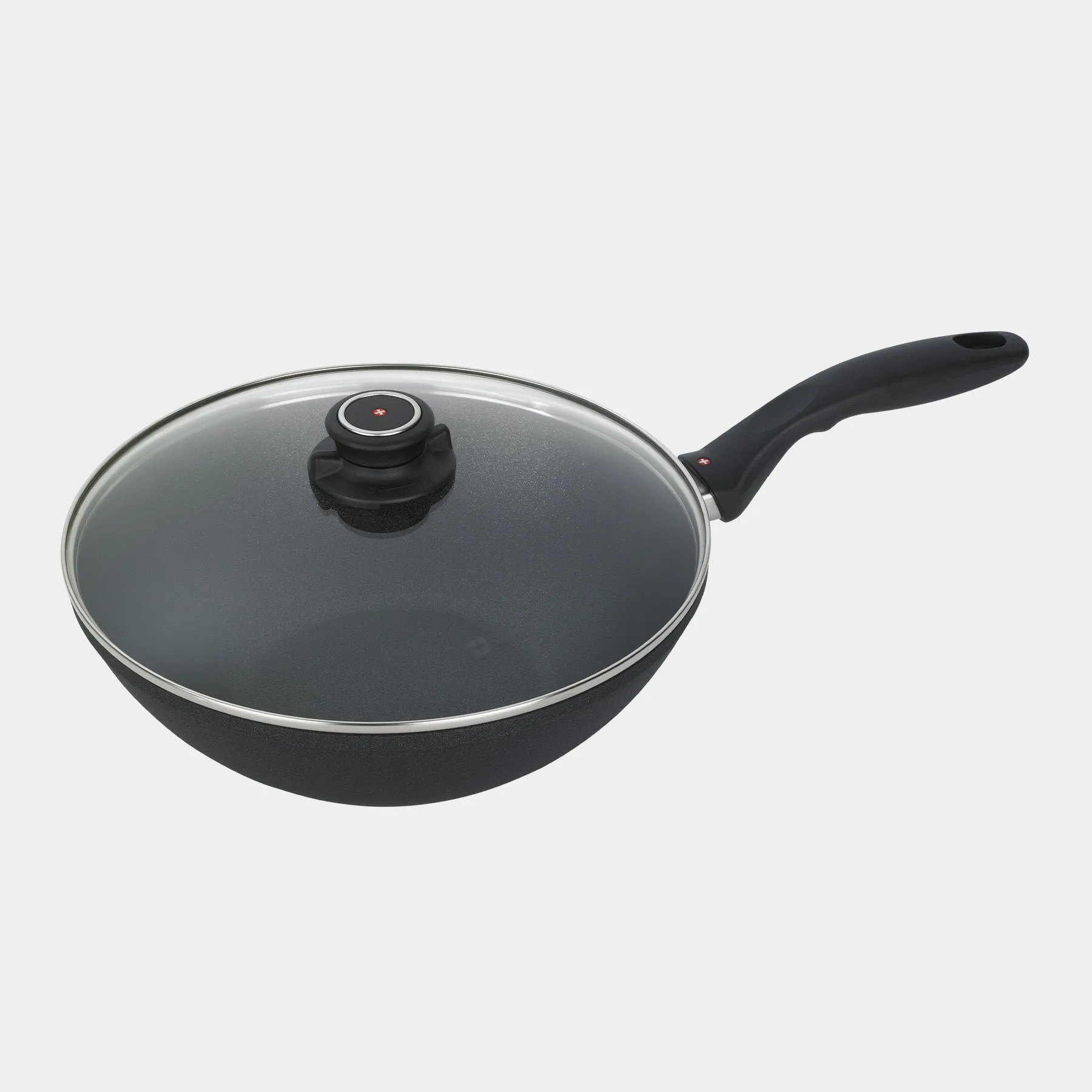 XD Nonstick Wok with Glass Lid - Induction