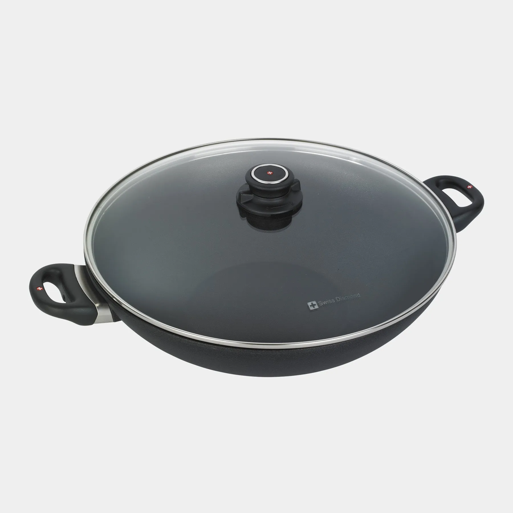 XD Nonstick Wok with Glass Lid - Induction